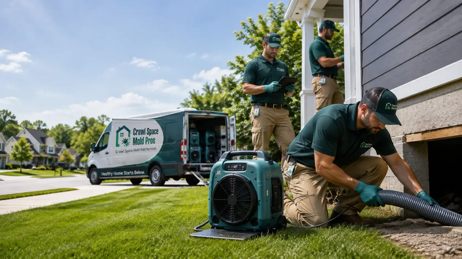 Crawl Space Mold Removal in Waterville, KS